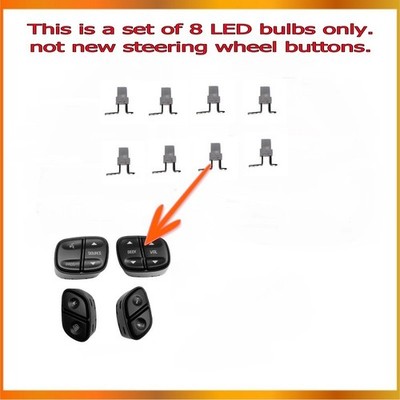 GM Steering Wheel Switch Control Buttons LED Upgrade Kit Easy DIY
