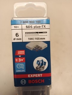 Bosch Hammerbohrer EXPERT 6x100x165mm VE à 10 Stück SDS plus 7X
