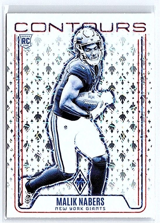 Malik Nabers 2024 Panini Phoenix Contours Lazer #CON-MNS RC Giants (245)