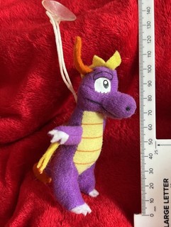 Peluche giocattolo morbido SPYRO THE DRAGON Playstation 1 PS1 Play By Play 11 cm 2001 