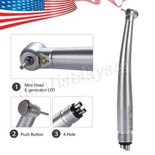 4Hole Fiber Optic LED E-generator High Speed Handpiece Small Head Dental for Kid