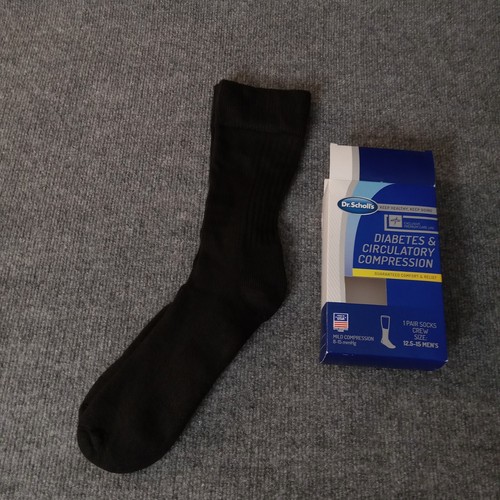 Dr Scholl's Diabetes & Circulatory Compression Socks Size 12.5-15 Mens Black... - Imagen 6 de 6