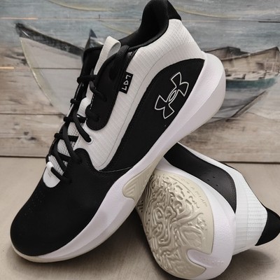 Under Armour Lockdown 7 Shoes Men's Size 13 Black White 3028512 002