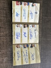 2023- 24 The Cup 9 Ways Autograph Booklet 5/9 Ovechkin Hughes Kaprizov