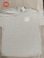 UNITED STATES MARINE CORPS - USMC - “MARINE DAD” Gray T-Shirt - Sz XXL - NWT