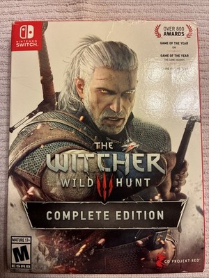 The Witcher 3: Complete Edition (Nintendo Switch, 2019) With Extras USED WORKS