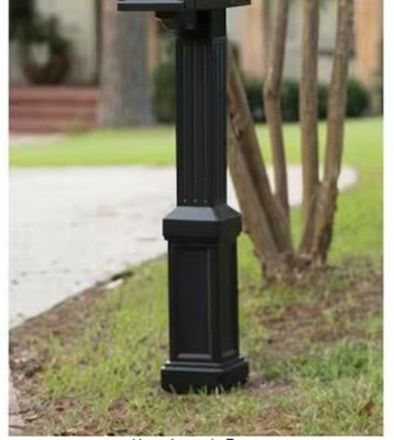 Postal Pro Mail Box Post Kit Black Plastic for 4x4  Style Installation