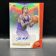 2024-25 Topps Finest Basketball Jalen Bridges RC Flashback Auto Refractor