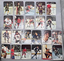 1977/78 OPC Hockey - Full Set of Glossy Player Card Inserts - Lot of 22