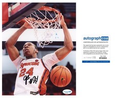 Quadir Copeland  SIGNED AUTOGRAPHED PHOTO PIC 8/10 SYRACUSE NC STATE ACOA CERT