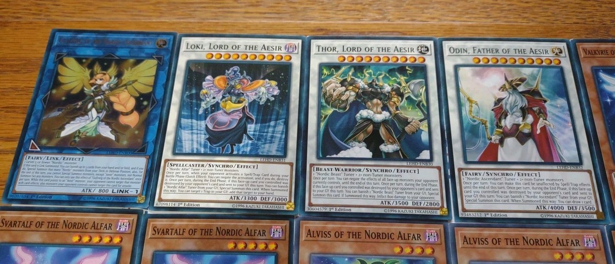best nordic deck yugioh Yu-Gi-Oh Card Nordic Deck Core Thor Odin Loki Relic Smith Beast Gullveig  Mara +