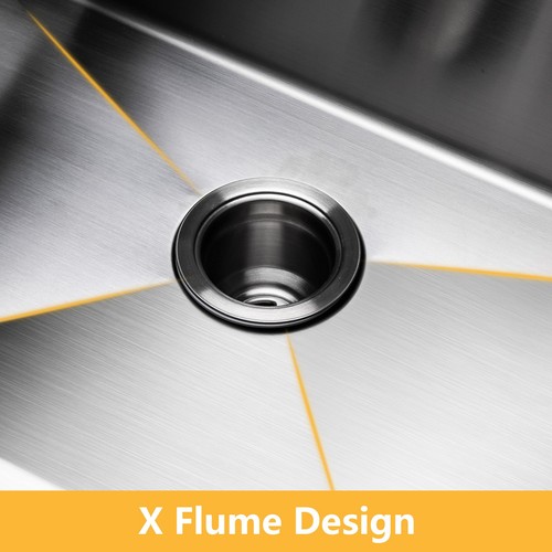25in Top Mount Kitchen Sink Drop in 304 Stainless Steel Single Bowel with Drain - Picture 5 of 9