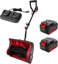Cordless Snow Shovel, 20V 13-Inch Battery Powered Snow Thrower….