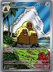 Alolan Dugtrio 208/191 Illustration Rare Surging Sparks