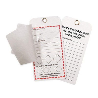 GHS SAFETY GHS1043 Tag,Synthetic Stock,GHS,PK25 10X373