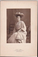 AVA MURPHY BROOKS CABINET CARD PHOTO - Worcester, Massachusetts