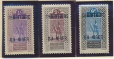 Niger Stamps Scott #1 To 3, Mint Hinged