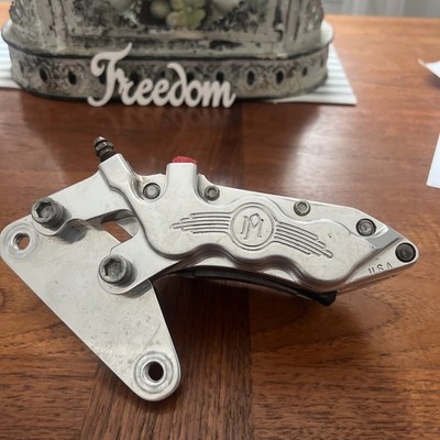 Performance Machine Chrome Front 6 Piston 84' Harley Brake Caliper PM 0051-2905 