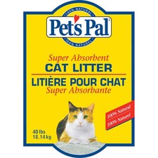 Pet's Pal Super Absorbent Non-Clumping Cat Litter Unscented 40lbs
