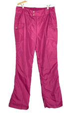 Vintage 1970s pink purple ski snow pants L windbreaker winter women's