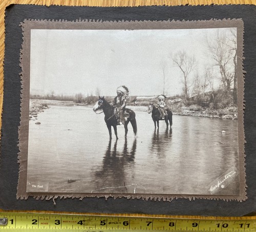 Antique Original Native American Indians, Photograph By William Carpenter, RARE