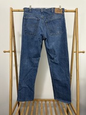 VTG 80s Levi's 20505 0217 Orange Tab Blue Denim Jeans Size 32x28 USA