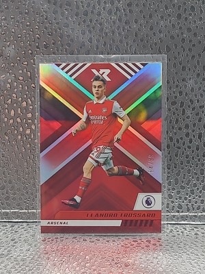 2022-23 Panini Chronicles XR EPL Soccer, Leandro Trossard, Red /99