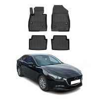 Omac Gummi FußMatten FüR Mazda 3 2013-2019 Premium Tpe 3D Automatten Schwarz 4X