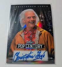 CHRISTOPHER LLOYD AUTO 2026 LEAF METAL POP CENTURY Back to the Future RARE 25/25