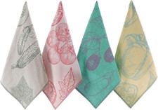 Dish Towels for Kitchen, Jacquard Tea Towel Set, Stylish and Functional, a Great
