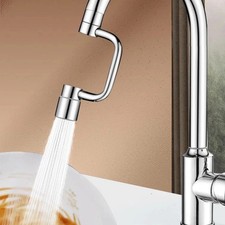 Stainless Steel 1080 Rotatable Faucet Aerator Extension Universal Sink Extender