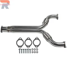 For Nissan 350Z Infiniti G35 03-08 Stainless Y-Pipe 2.5-3" w/Gaskets