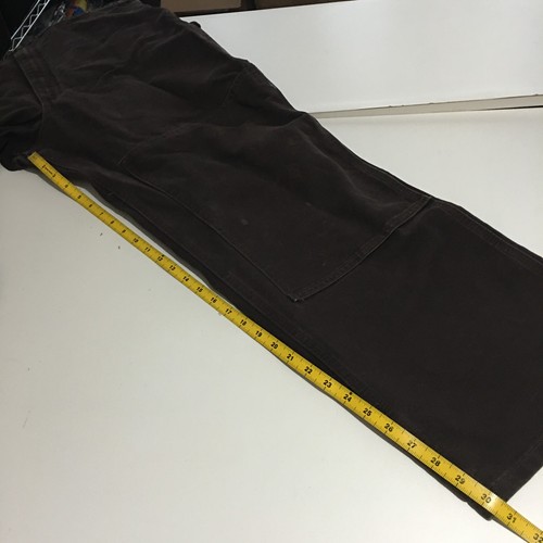 Carhartt Mens Canvas Overalls Bib 38X30 Brown Workwear Double Knee Chore Barn - Picture 14 of 15