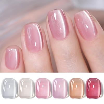 Born Pretty Magnetic Gel Nail Polish 0.24 Fl Oz (Pack of 6), water light 