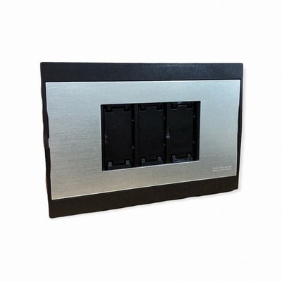 bTicino 3803 N/73 3-seater plate for installation in box