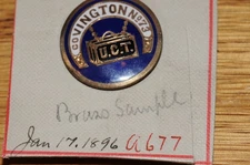 UCT Covington No. 73  Pin United Commercial Travelers Financial Insurance  1896*