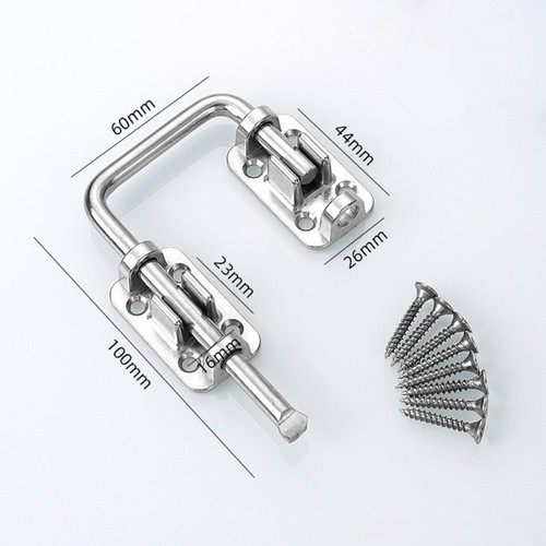 Non Perforated Door Latch Lock Stainless Steel Door Bolts Gates - Picture 14 of 14