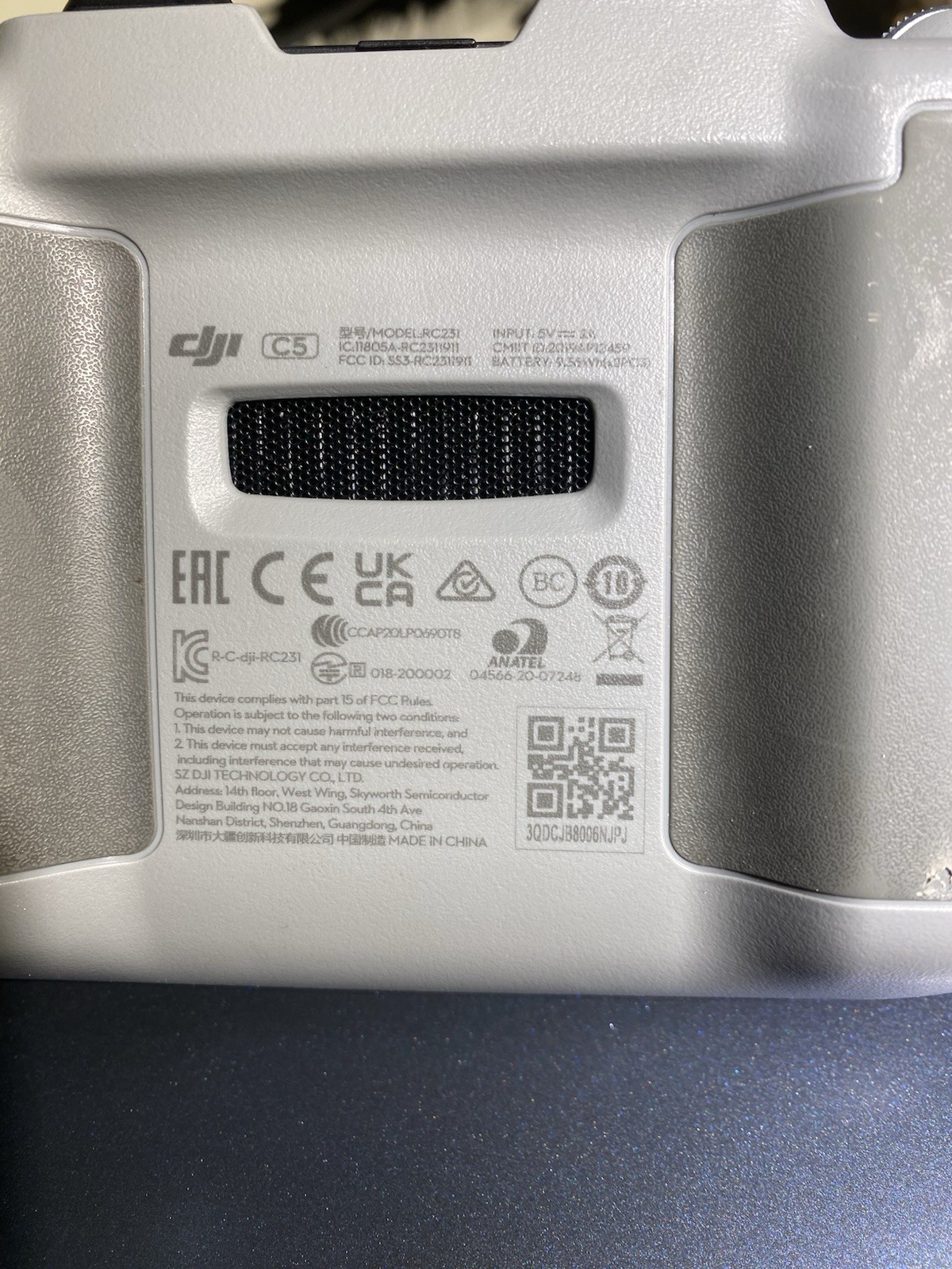 DJI RC telecomando per drone grigio RC231 con cavi e accessori