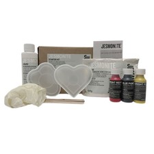 Jesmonite AC100 Starter Kit - Water Based Acrylic Casting Resin (Heart & Flower)