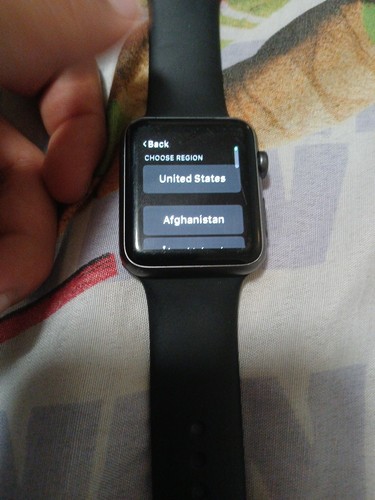 Apple Watch Series 7000 42mm czarny aluminium z czarnym paskiem sportowym 1. generacji - Zdjęcie 4 z 13