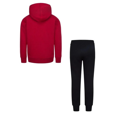 Jordan 23 Jumpman Fleece Pullover Hoodie 2 Pc SET BOYS Kids NWT Black Red Size 7 - Picture 3 of 3
