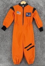 RG Costumes Kid Astronaut Jumpsuit Orange Shuttle Hero Costume Flaking Trim 4-6Y