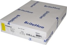 Mohawk BriteHue - YELLOW - 8.5 x 11 Card Stock Paper - 65lb Cover - 250 PK