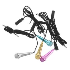 4pcs Mini Wired Microphone for Mobile Phone Karaoke Singing Streaming Recording