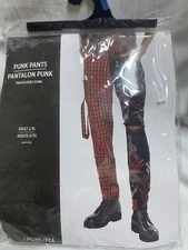 Punk Pants Costume Halloween Hardcore Punks Cosplay Anarchy Size Large/Xl Box 3