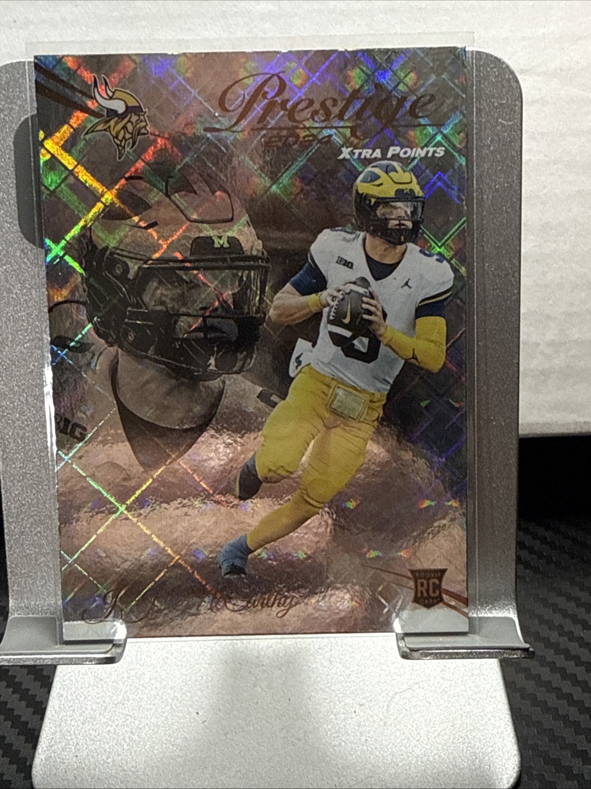 2024 Panini Prestige - Rookies J.J. McCarthy #311 Xtra Points Diamond (RC)