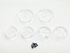 NEW ASSOCIATED RC10 RC10CC CLASSIC CLEAR EDITION Wheels Front Clear AF21