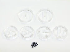 NEW ASSOCIATED RC10 RC10CC CLASSIC CLEAR EDITION Wheels Front Clear AF24