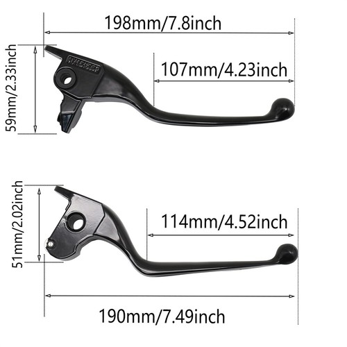 Brake Clutch Lever Hand-grip For Harley Electra Glide Ultra Classic FLHTCU 14-16 - Picture 3 of 7
