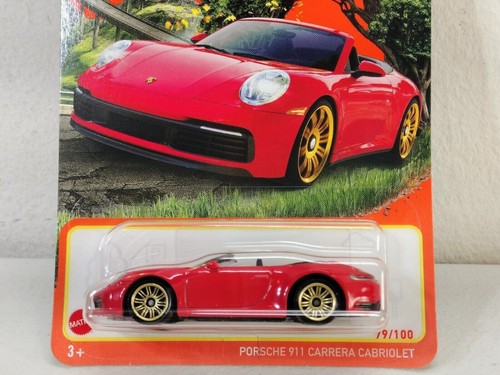 Coche rojo Matchbox Porsche 911 Carrera Cabriolet #79 2024 1/64 - Imagen 2 de 3